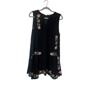 Umgee Floral Embroidered Swing Dress‎ Y2K Style Feminine Cottagecore Fairygoth